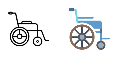 Wheelchair Icon for Accessibility, Disability, Healthcare and Medical Support Services