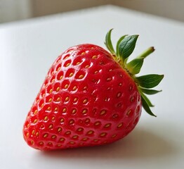 Bright red strawberries with a fresh texture, suitable for healthy food concepts, sweet fruit, and desserts.
