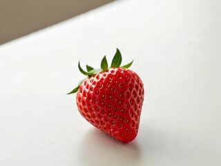 Bright red strawberries with a fresh texture, suitable for healthy food concepts, sweet fruit, and desserts.

