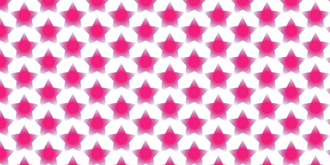 Seamless Pink and White Star Pattern. Indicates that the pattern can be repeated without visible seams, which is a crucial characteristic for stock patterns.
