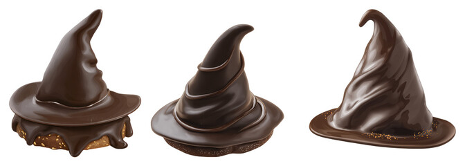 Chocolate covered Halloween treats shaped like witch hats bring whimsical touch to spooky season