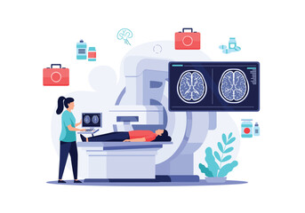 Fototapeta premium Advanced medical imaging technology for accurate diagnosis and patient care