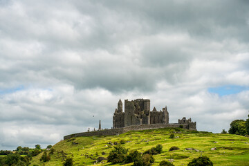 Hore Abbey ruins with scenic Irish countryside views