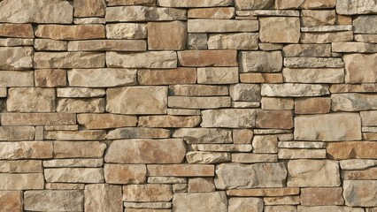Stone wall with cladding finish