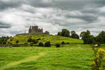 Hore Abbey ruins with scenic Irish countryside views