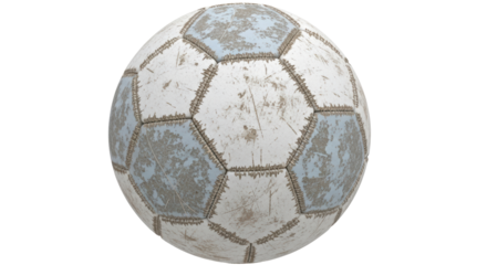 Isolated Old Soccer Ball