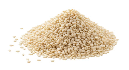 Isolated Pile of Sesame Seeds