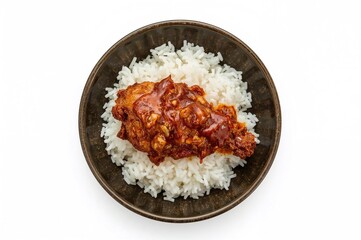 A popular Indonesian traditional dish called ayam geprek
