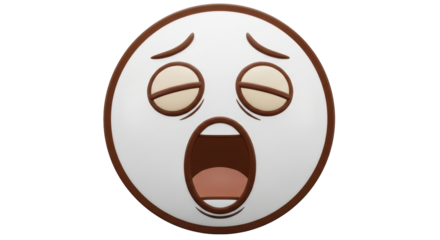 Isolated Sleepy Emoji