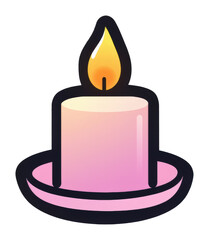 Minimalistic Candle Icon
