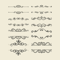 Obraz premium Decorative floral vector ornament on white background