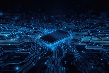 Fifth generation wireless technology for rapid internet access and communication theme. Digital art.