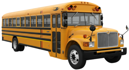 Isolated Yellow School Bus