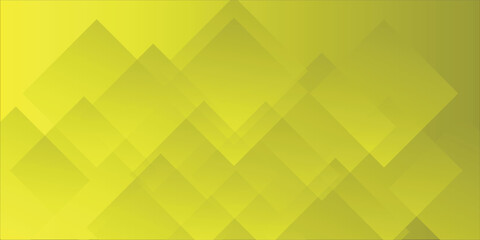 Abstract Yellow Background with Geometric Transparent Overlapping Rectangles