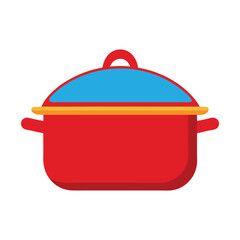 Casserole dish on a white background 