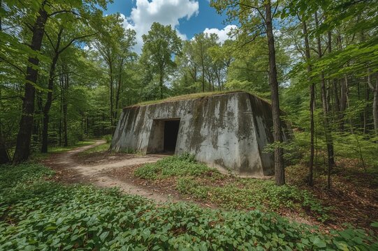 A fortified shelter from the Second World War
