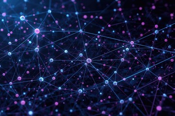 Obraz premium 3D rendering with abstract technological connections and lines