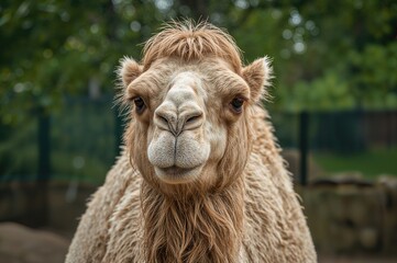 Obraz premium A Stunning Capture Of A Camel At The Wildlife Park