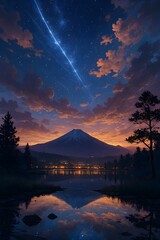 Twilight Echoes Over Fuji image