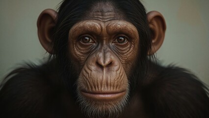 An image showing a chimpanzee