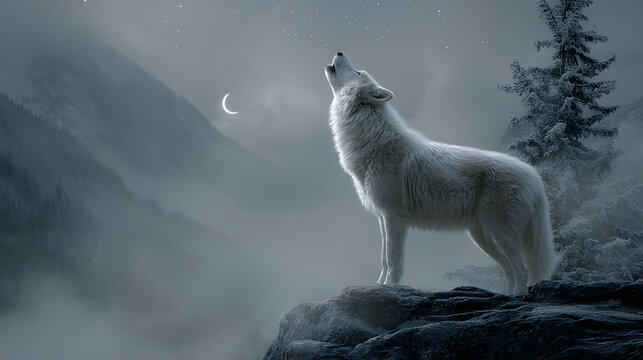 White Wolf Night Images – Browse 34,323 Stock Photos