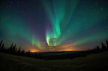Stunning Northern Lights Display in the Canadian Prairies