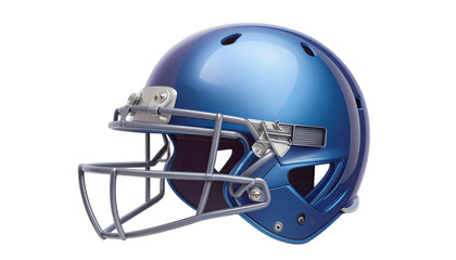 Cricket helmet with protective design for players isolated on white background