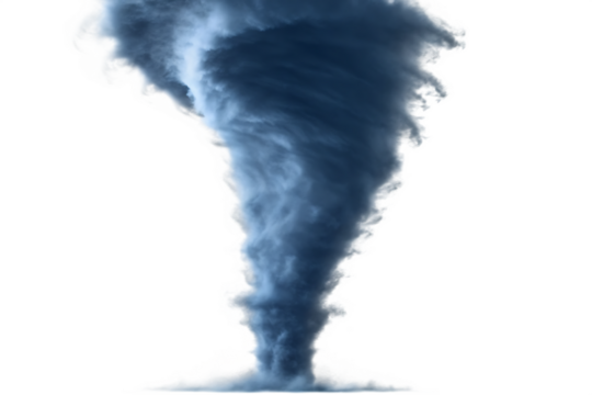 storm tornado isolated on white background, png, ai generated. - Powered by Adobe