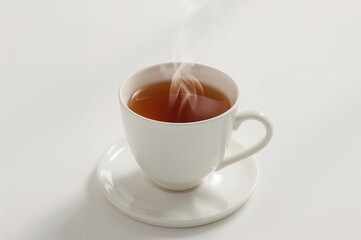 Fototapeta premium A Ceramic Mug Filled With Steaming Tea