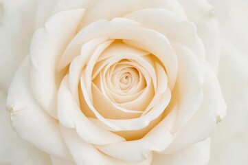 Close-up of a delicate pale pink rose with soft ivory petals, perfect for a wedding theme background.