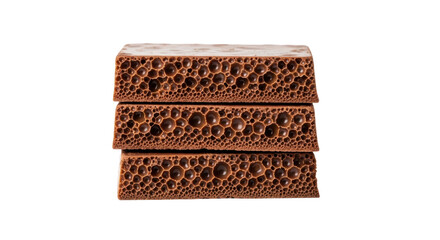 Isolated Aerated Chocolate