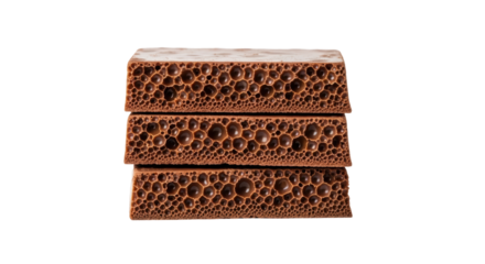 Isolated Aerated Chocolate