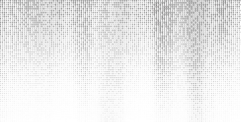 Vector binary code digital data with black and white wavy subtle background. Xero and ones fading from black to white.