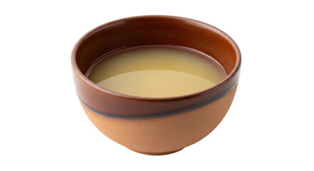 Isolated Miso Soup in a Bowl