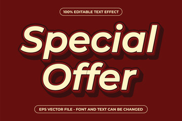 Special Offer - 3D Editable Text Effect
