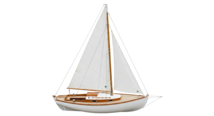 Isolated Sail Boat