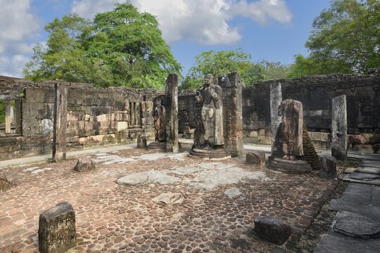 Buddha tooth relic temple, Polonnaruwa ruins of the garden-city created by Parakramabahu the Great in the 12th century, Polonnaruwa, Sri Lanka