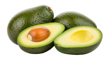 Isolated Avocados