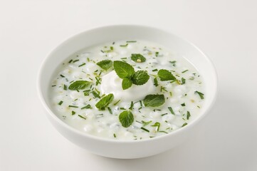 Bowl of cucumber yogurt dip