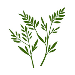 Obraz premium Fresh green foliage dances in the gentle breeze of a sunlit garden