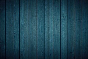 Naklejka premium Vibrant navy blue wooden pine backdrop with no objects