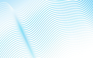 Blue Gradient Wave Lines. Minimalist blue gradient wave lines on a white background, ideal for technology themes, presentations, and abstract wallpapers.