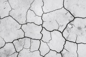 Obraz premium Fractures on the concrete surface