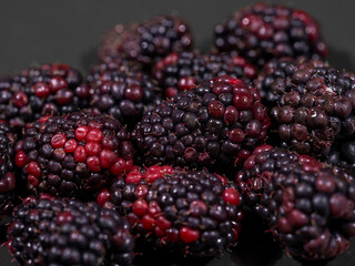 fresh and delicious blackberries