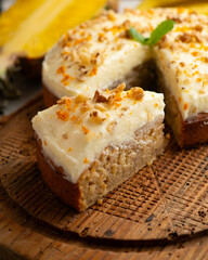 Hummingbird cake is a banana and pineapple-based cake typical of the cuisine of the southern United States.