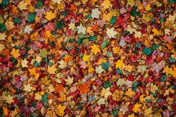 Vibrant autumn foliage