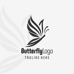 Obraz premium Creative Butterfly Art Logo Design