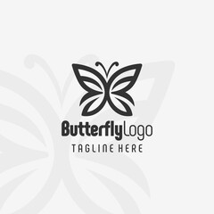 Noble Butterfly Strength Logo Design