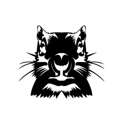 Animal head icon design template SVG