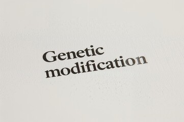 Fototapeta premium Dictionary definition of Genetic Modification in a fake glossary